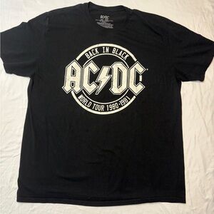 AC/DC Black and White Tour Tee 2XL